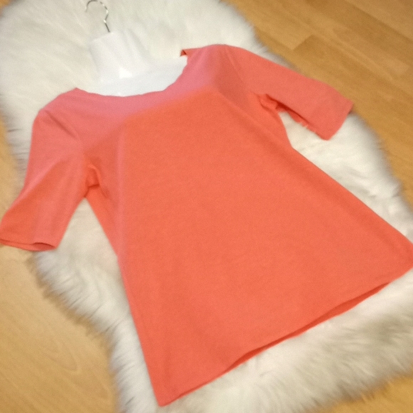 Lemon Way Coral Scalloped Neck Knit Top - Picture 11 of 13